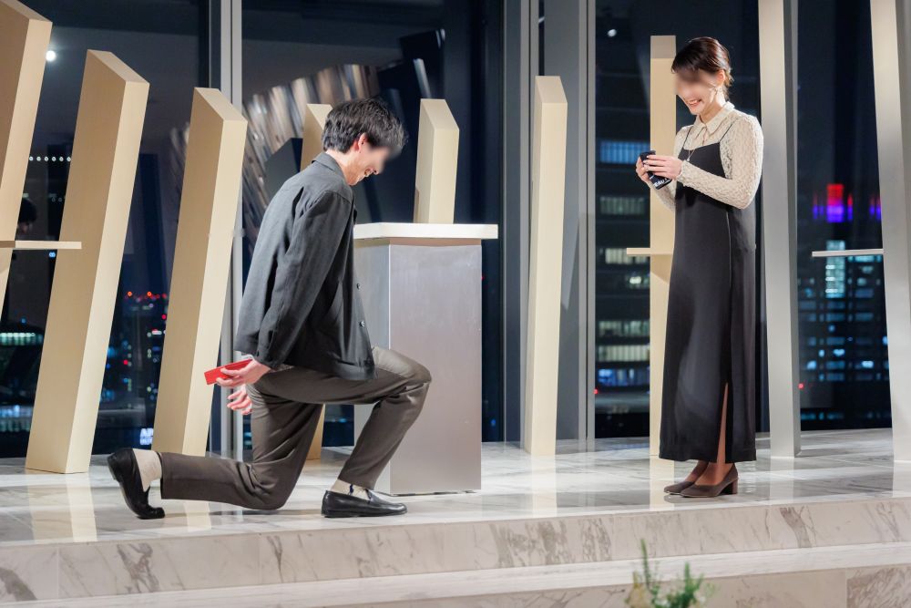 プロポーズプランナーでプロポーズを成功させた男性